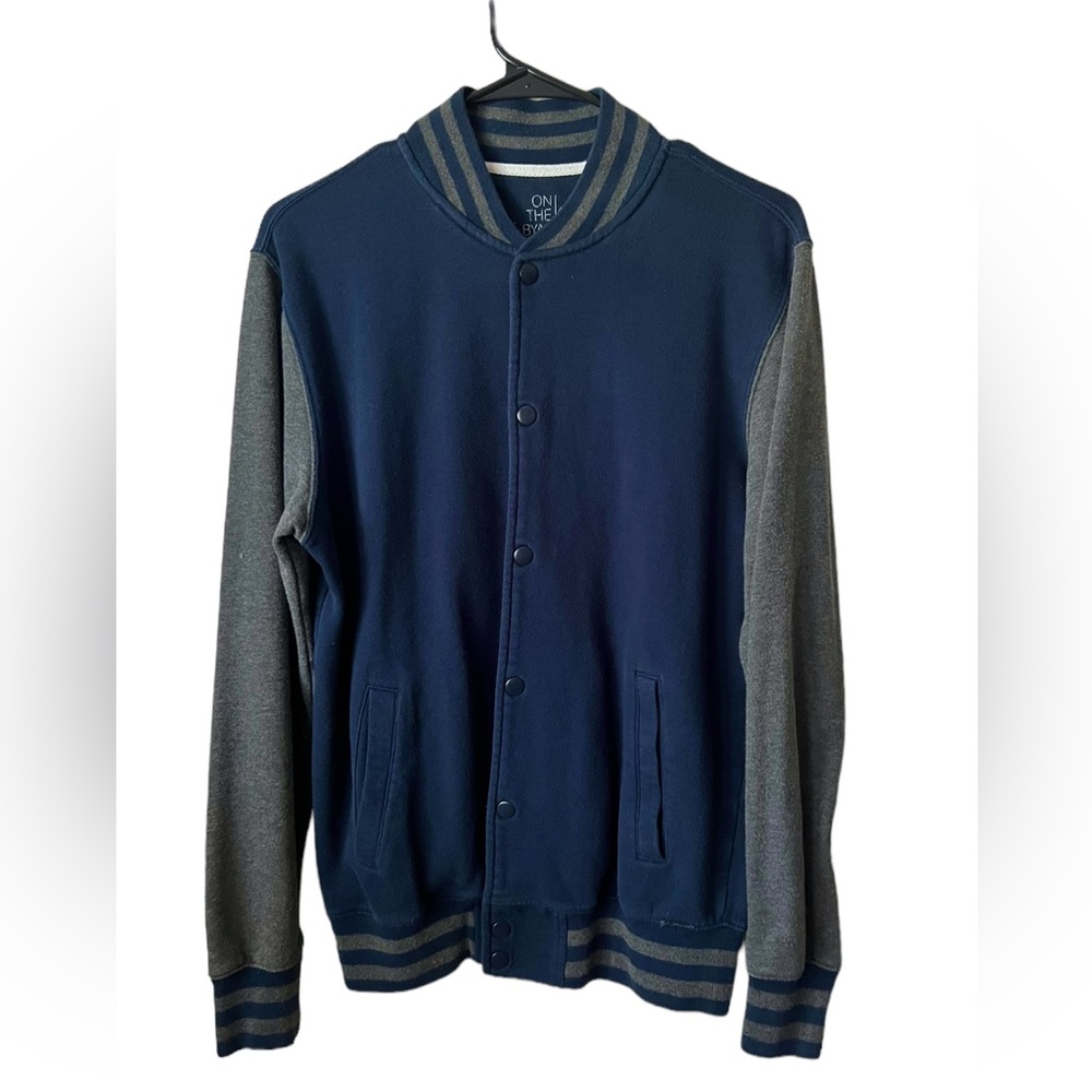 Varsity Button Up Sweater